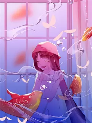 女孩被石膏做成雕塑动漫